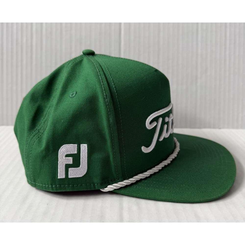 TITLEIST TOUR ROPE Snapback HAT PRO V1 FOOTJOY GREEN NEW WITH TAGS - Picture 2 of 6